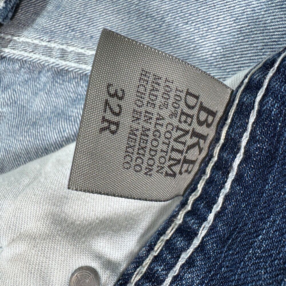 BKE Tyler Jeans Mens 32x31 Mens Blue Denim Has Some Heel Drag - Picture 5 of 9
